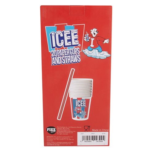 ICEE 20 Paper Cups & Straws