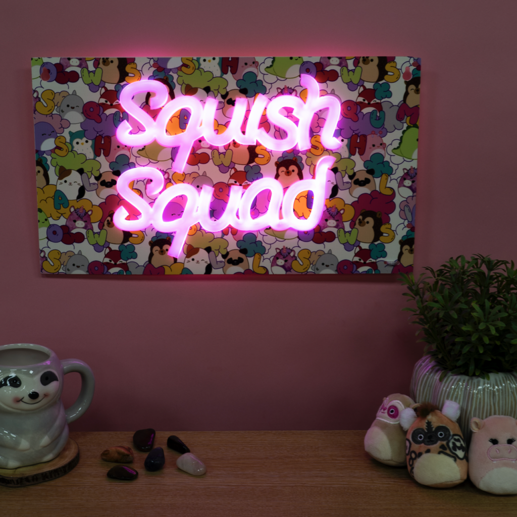 Fizz Squishmallows Squish Squad Neon Wall Light (350066)